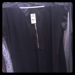 Express v-neck zipper top